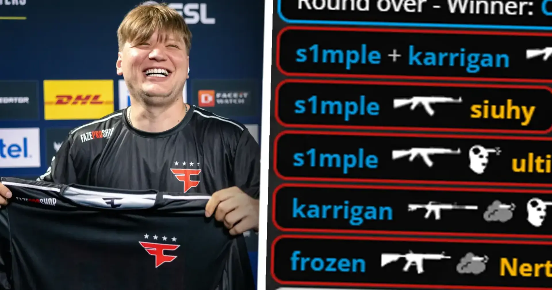 😎 Неймовірно легкий тріпл-кіл від s1mple у першому матчі за FaZe. На хвильку він аж забув англійську мову
