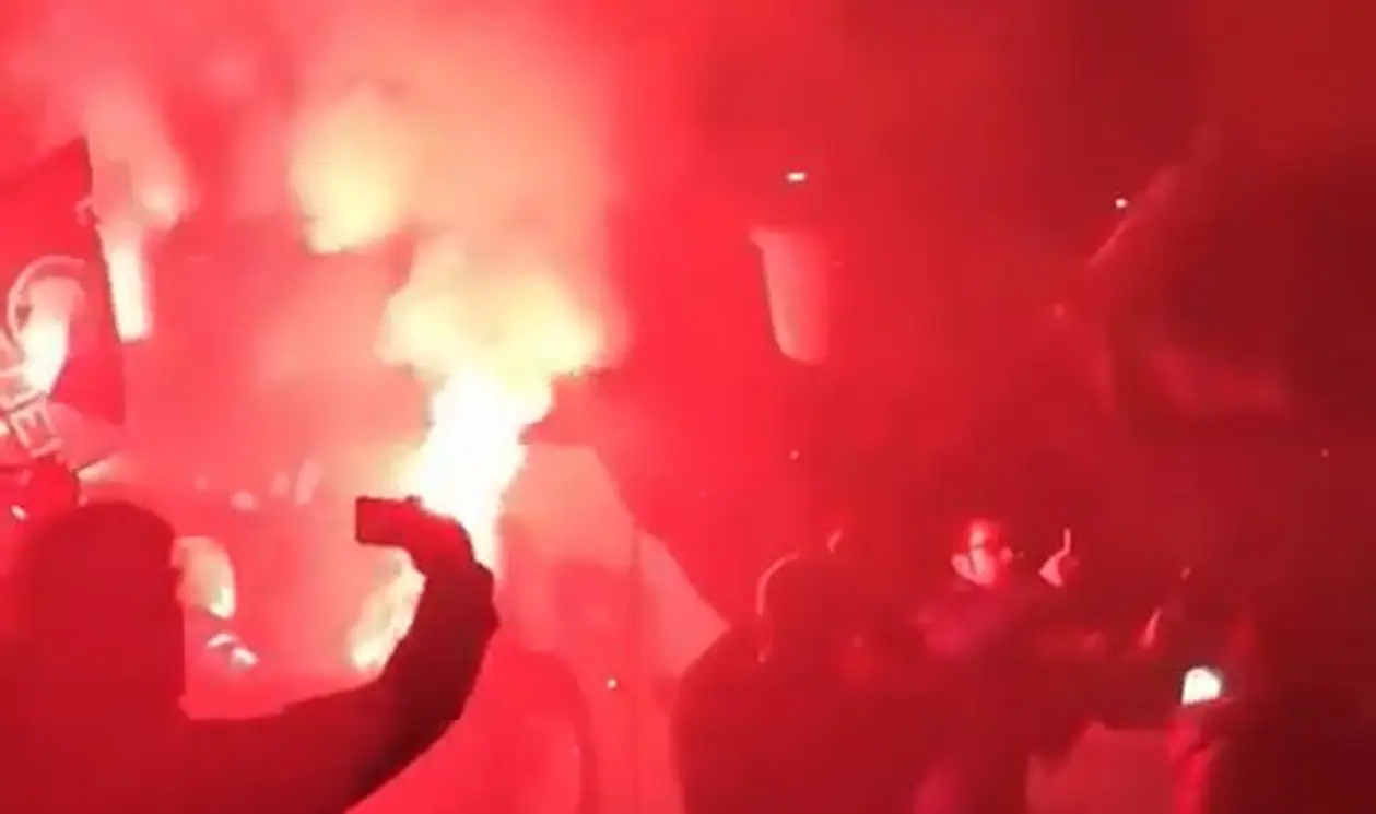 Фанаты «Аталанты» горячо встретили команду после выездной победы над «Ромой»