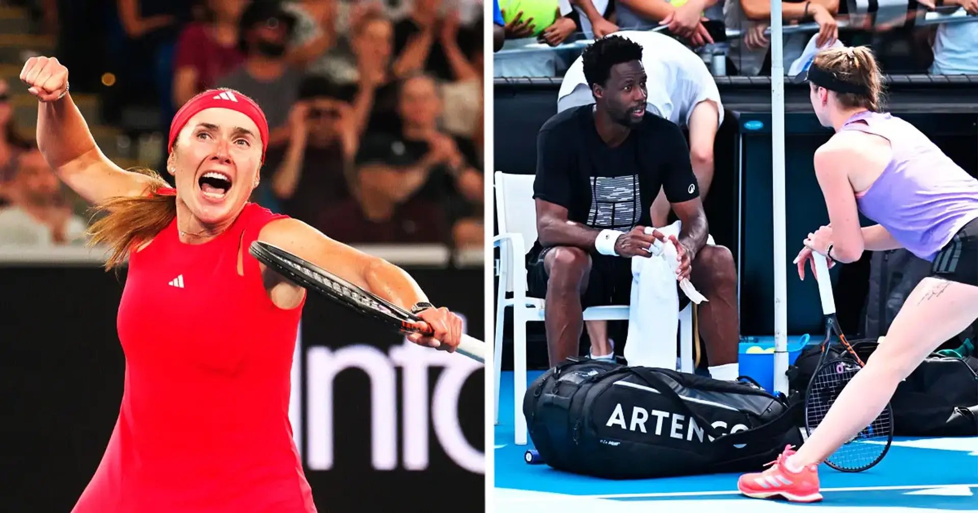 Світоліна та Монфіс провели спільне тренування на Australian Open - Гаель давав дружині настанови