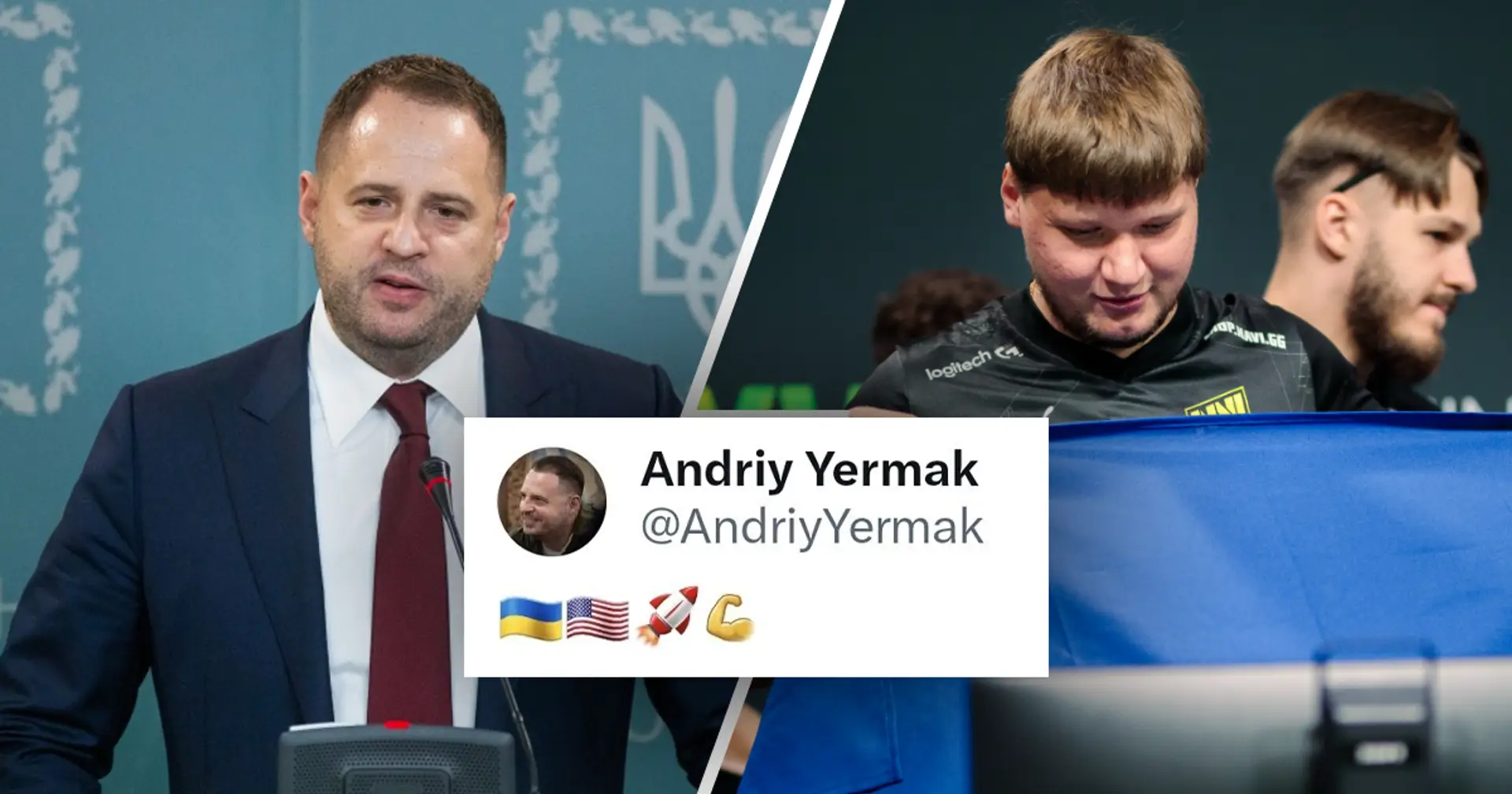 «Єрмак натякає на перехід s1mple в обмін на атакамси». petr1k кумедно розшифрував твіт Керівника Офісу Президента 