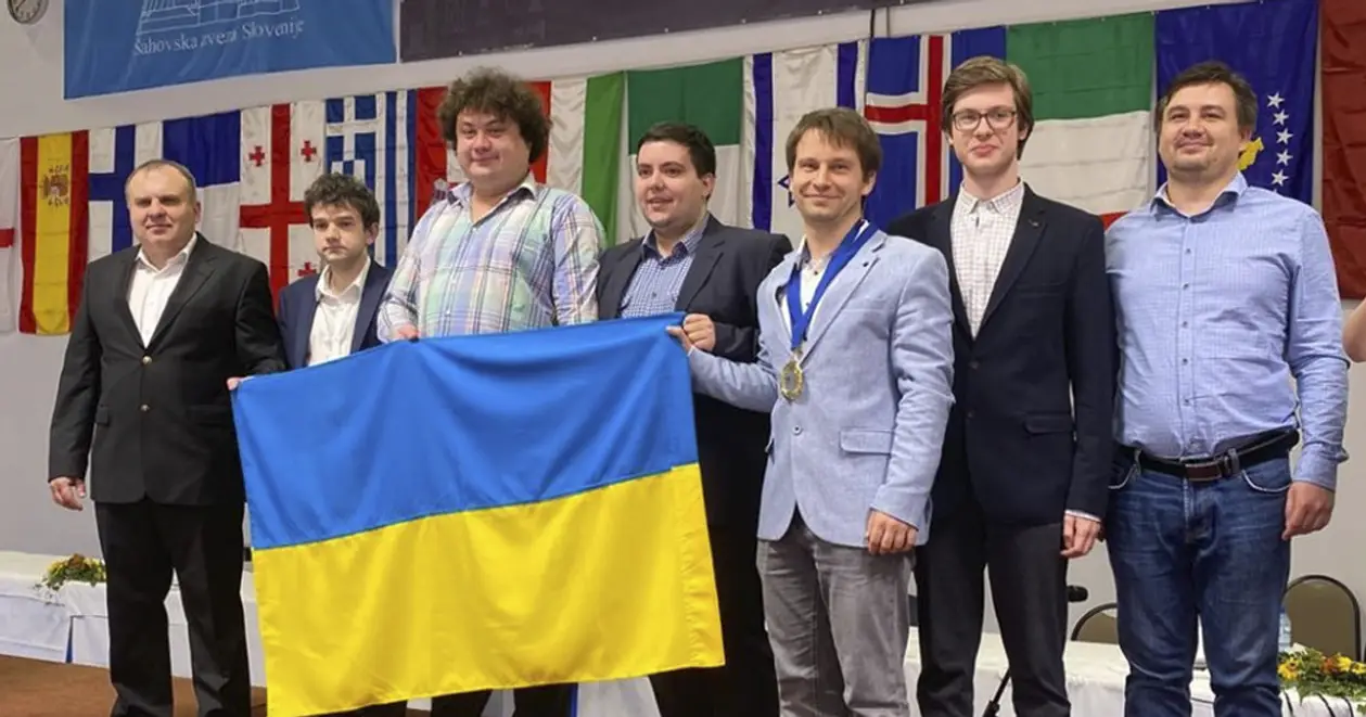💙💛 Украинские шахматисты выиграли командный ЧЕ в Словении. Видео награждения нашей сборной
