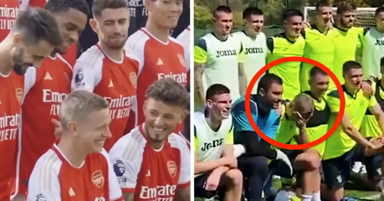 Пам'ятаєте епізод на фотосесії «Арсенала», коли Зінченко розсмішив всю команду? Він повторив це й у збірній