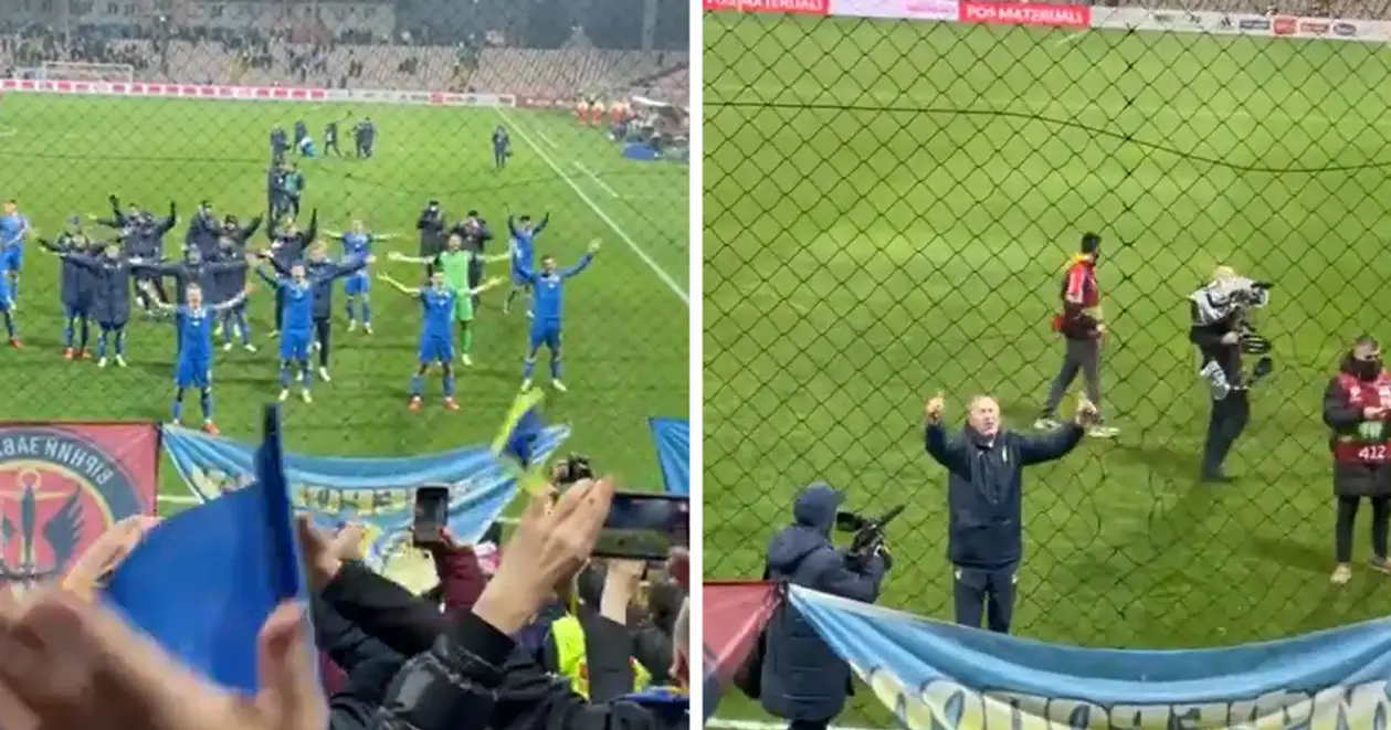 «Петраков, Петраков!» Как фанаты на трибунах поздравили сборную Украины после матча с Боснией