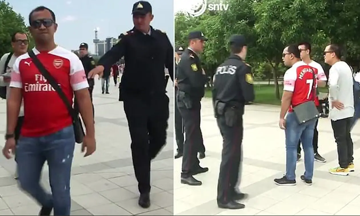 Полиция в Баку останавливает фанатов в футболках с фамилией Мхитаряна