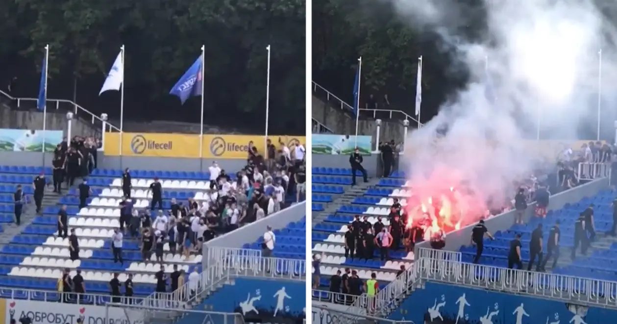 Протест ультрас «Динамо»: ворвались на стадион, кричали «Суркис – х***о» и жгли фаера
