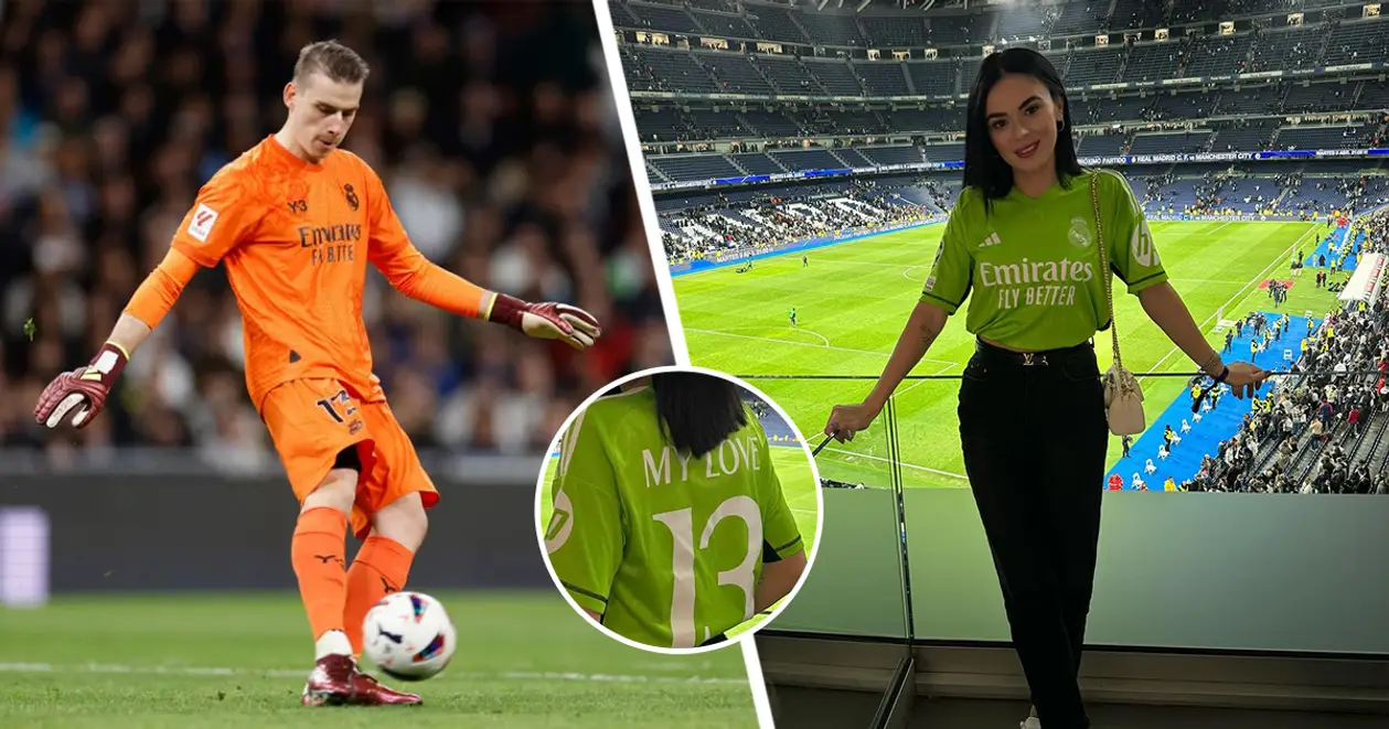 ❤️ «13 – MY LOVE»: Дружина Луніна підтримала чоловіка на матчі «Реал» – «Атлетік»