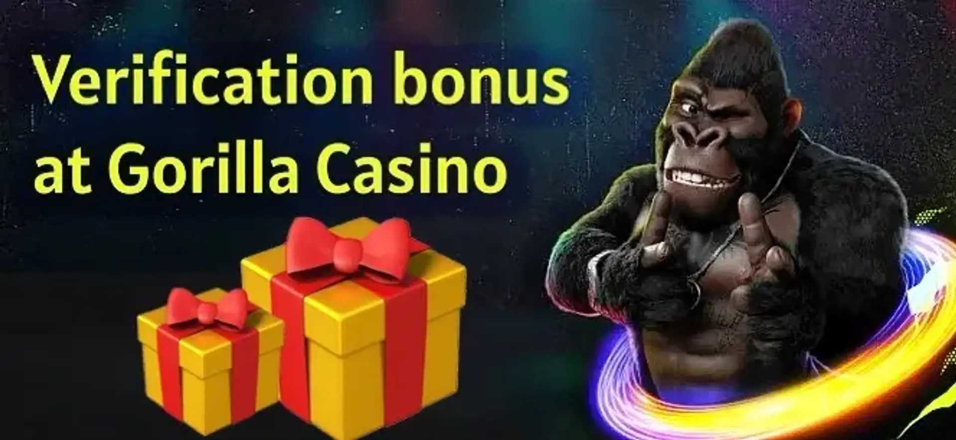 Gorilla Casino (Горила) бонус за верифікацію | Як зареєструватися в казино Горила та отримати бонус за верифікацію