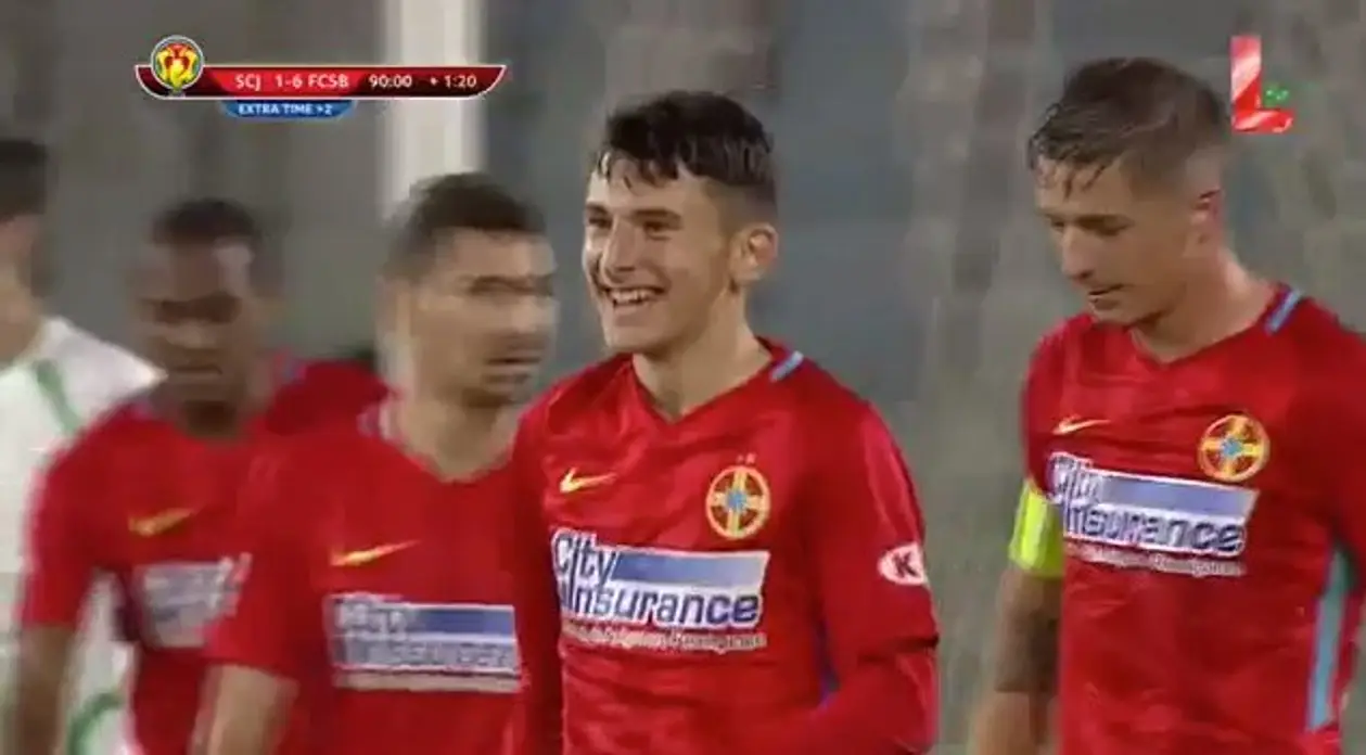 14-летний футболист забил в дебютном матче за «Стяуа»