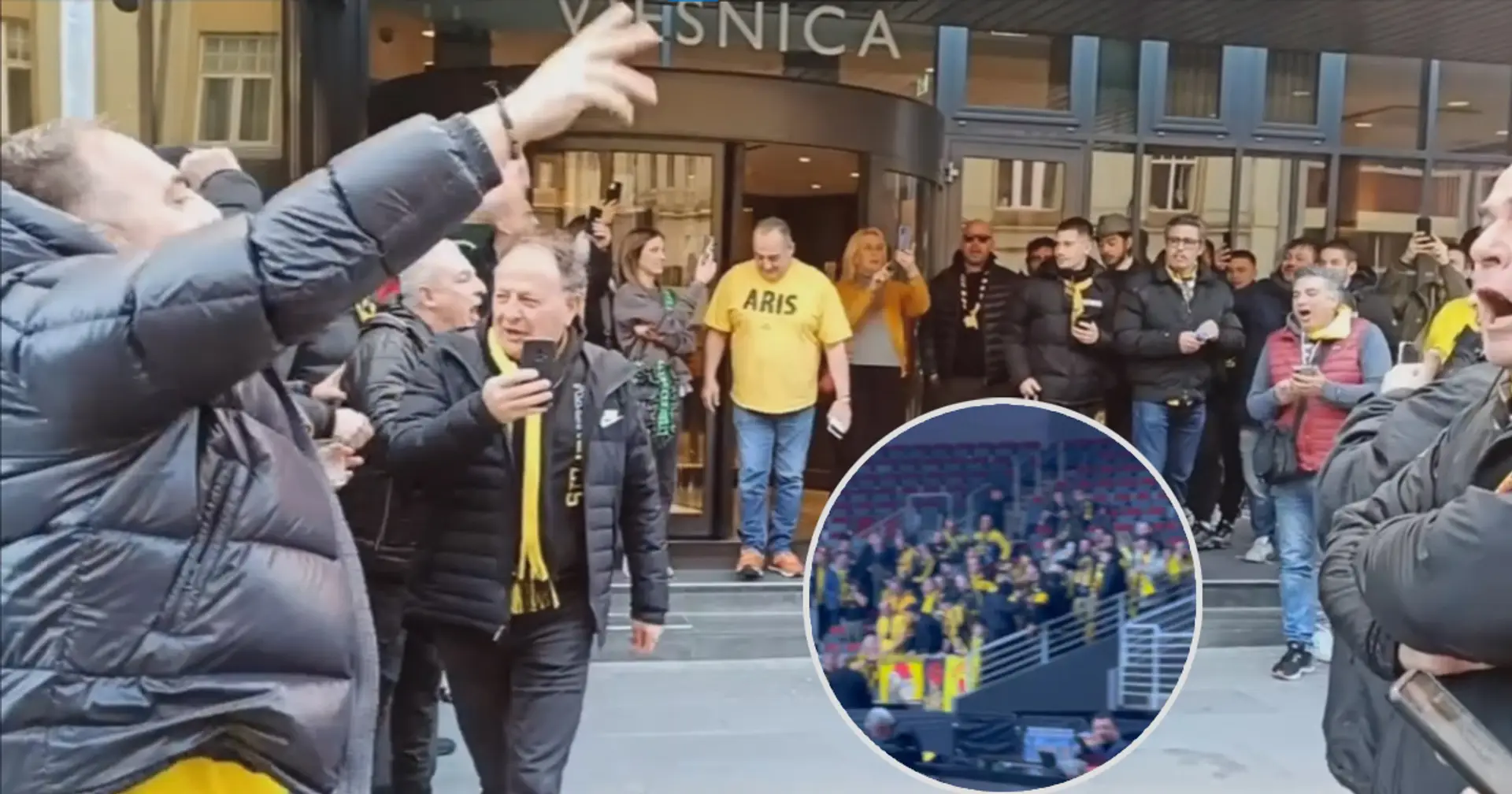 Божевільна підтримка! «Аріс» опублікував відео, як уболівальники проводжали команду на гру з «Прометеєм»