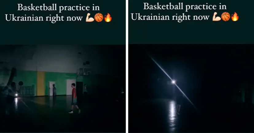 Український дитячий тренер показав, як виглядають баскетбольні тренування під час відключення електроенергії