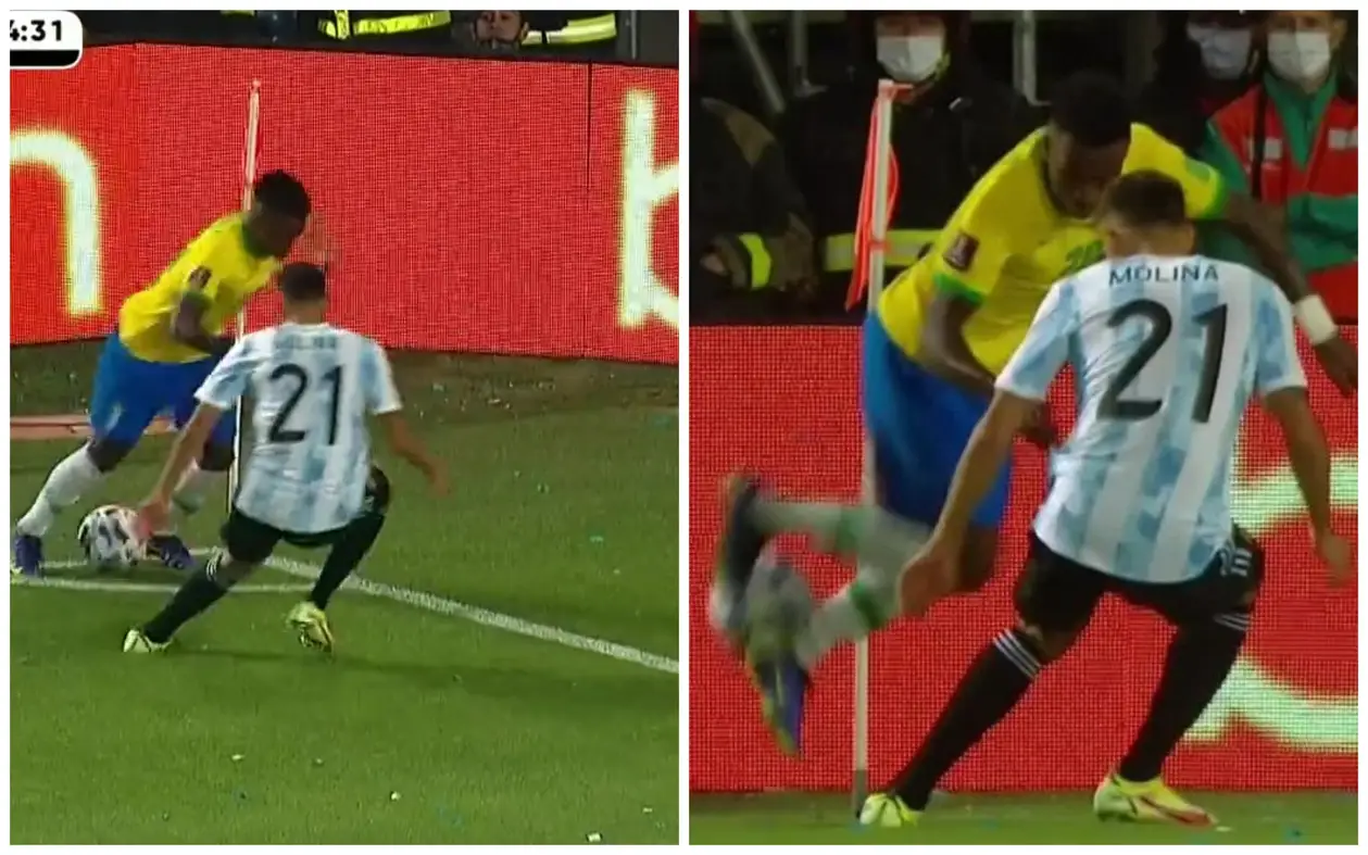 🔥 Круче чем Неймар? Винисус Журниор исполнил финт «радуга» в матче с Аргентиной