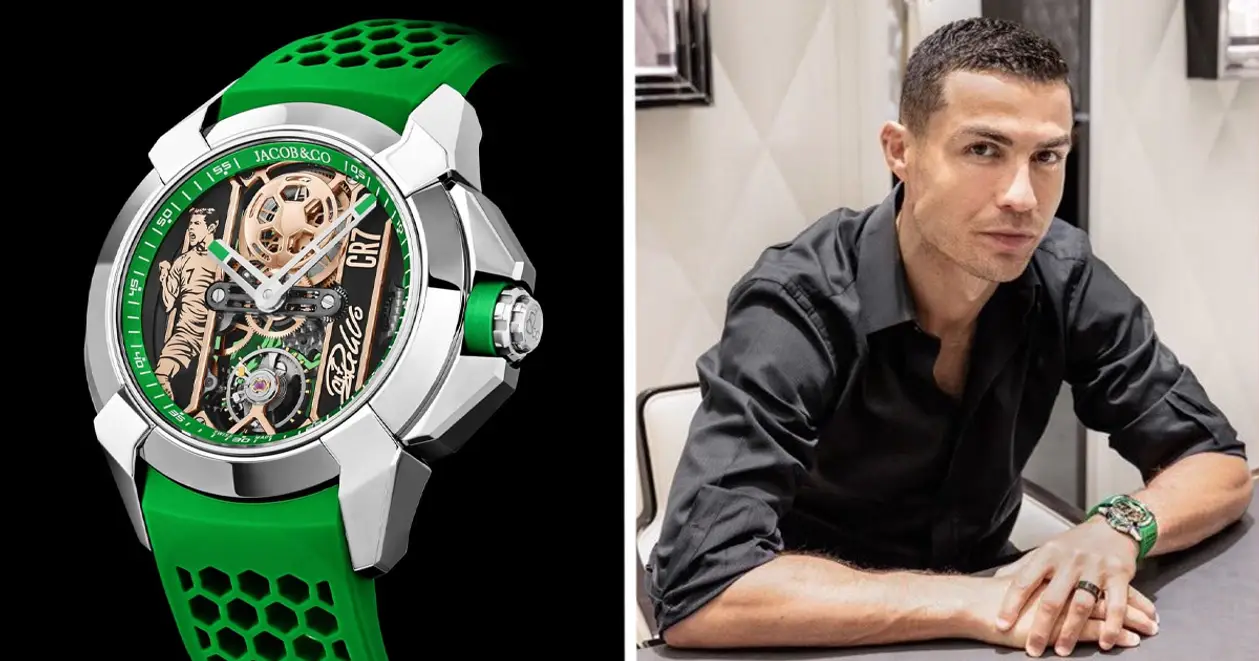 🤯⌚️ Елітна ювелірна компанія вручила Роналду новий годинник з його зображенням (ФОТО)