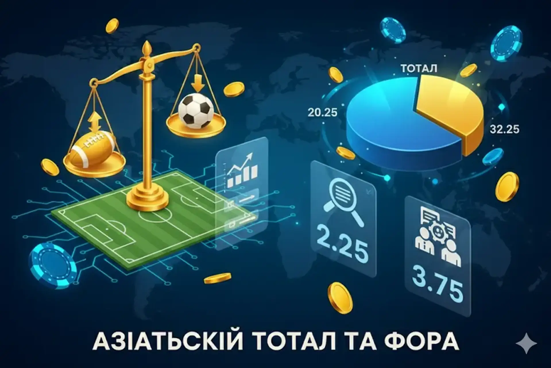 Азіатський тотал та фора у ставках на спорт