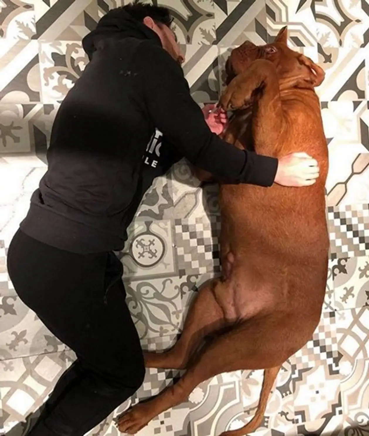 Лео Месси сфотографировался со своим псом. Он просто гигантский