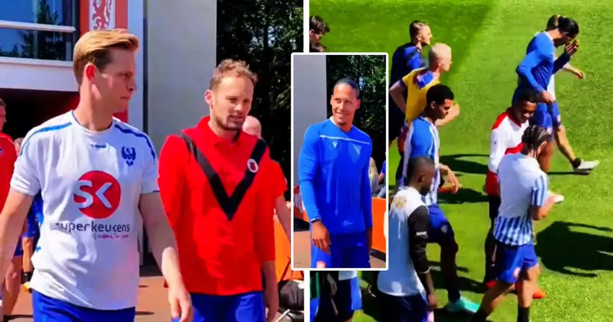 🙌 Гравці збірної Нідерландів вийшли на тренування в футболках своїх перших клубів (ВІДЕО)