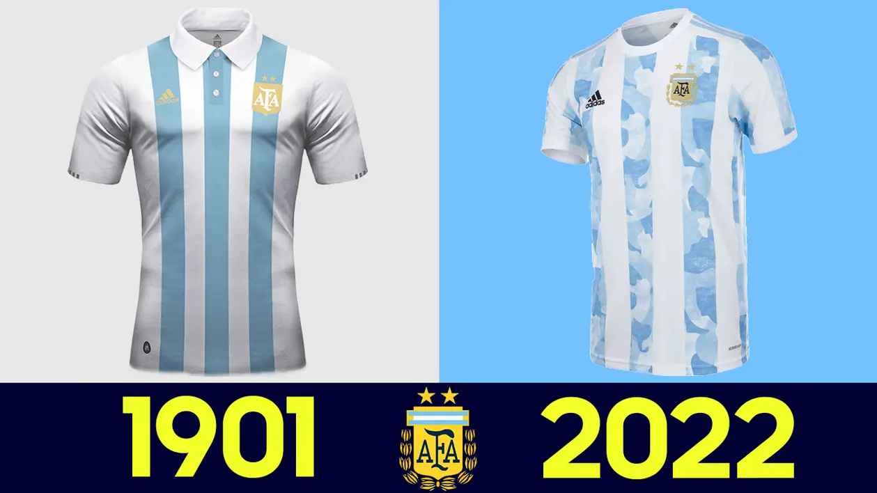 Як змінювалася форма збірної Аргентини за всю історію