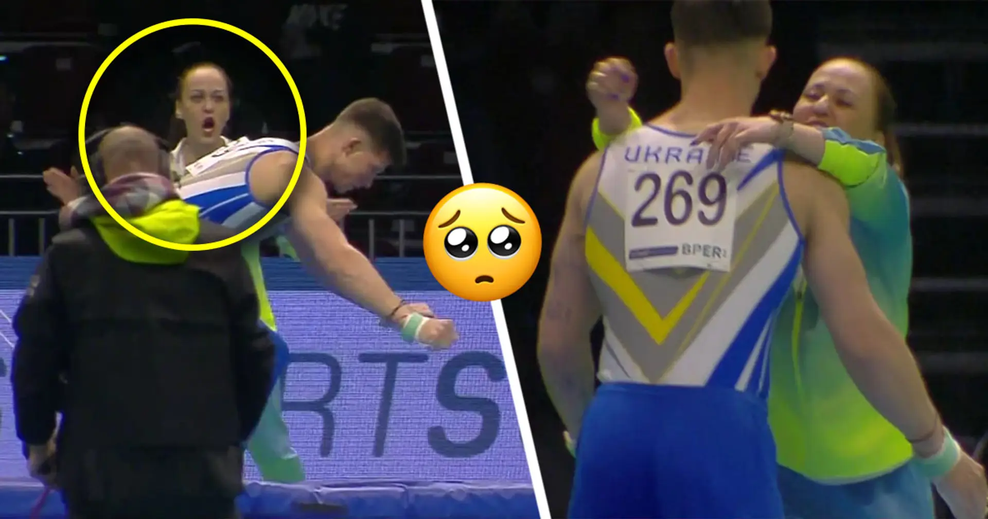 📷 Камери зафіксували: емоції Ірини Горбачевої під час золотого виступу Ковтуна на ЧЄ