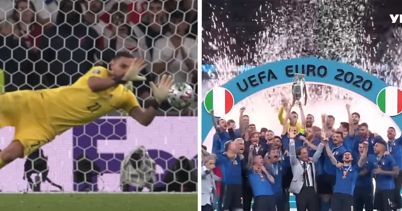Рік тому збірна Італії виграла Євро-2020. У серії пенальті здолали Англію 🔥
