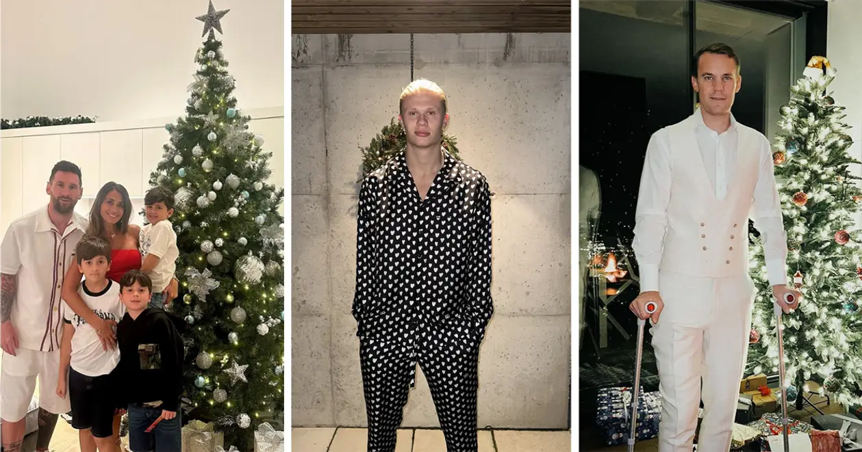 У родинному колі, в піжамі та на милицях: як зірки світового футболу святкували Різдво
