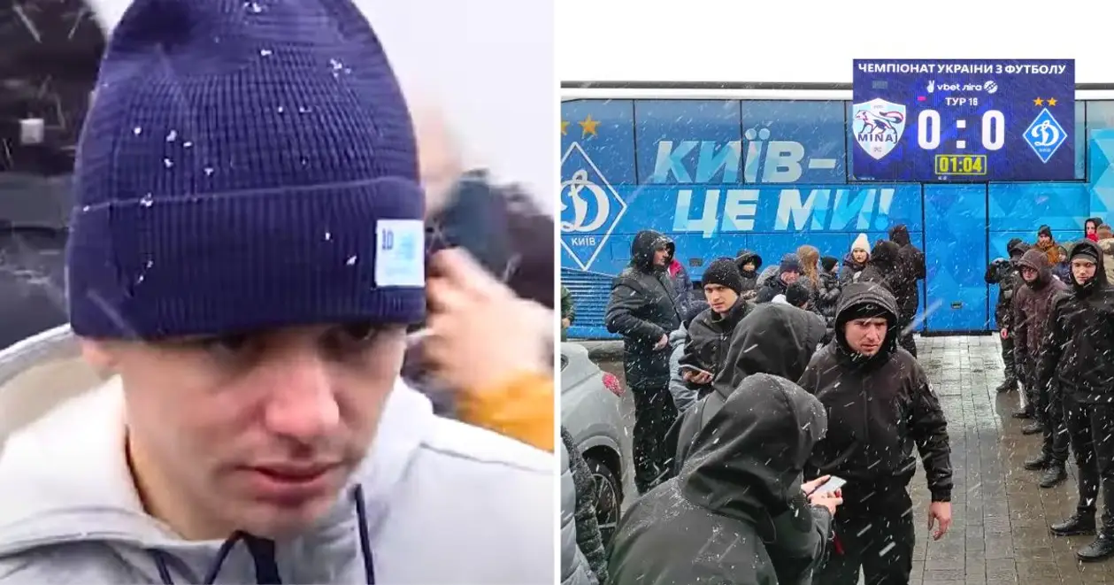 Як це було: у мережі з'явилось відео бекстейджу незіграного матчу в Ужгороді між «Динамо» та «Минаєм»