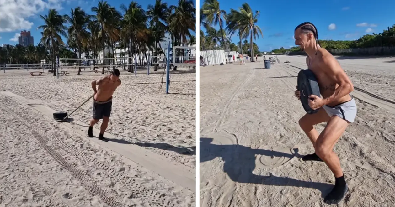 💪 Ібрагімович знову довів, що він в бездоганній формі: показав відео тренувань з пляжу