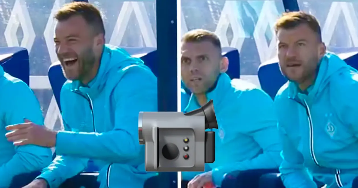 🥹 З'явилось відео, як Ярмоленко переживав за команду на лаві запасних під час матчу проти «Зорі»
