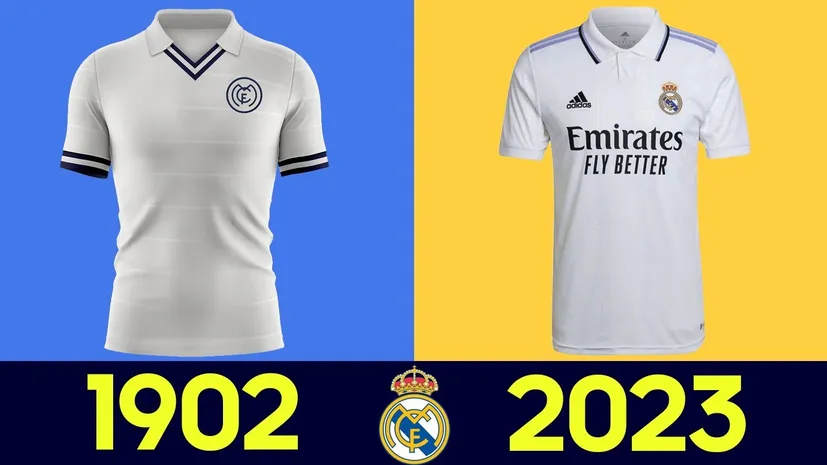 История футболки Реал Мадрид по годам