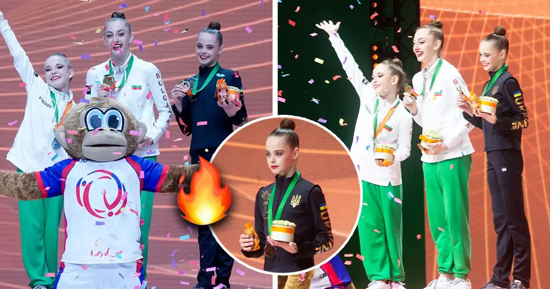 😍🥉 ВІДЕО: яскраве нагородження Таїсії Онофрійчук дебютною медаллю ЧЄ з художньої гімнастики 