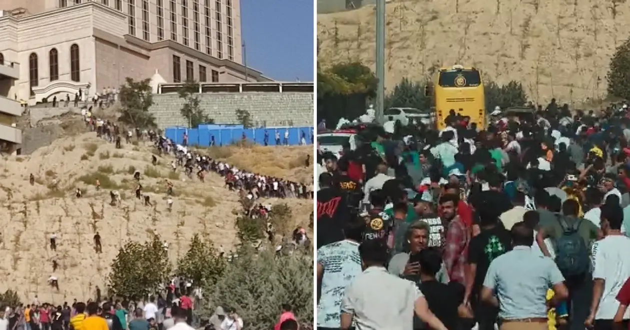 Іранці збожеволіли від приїзду Роналду – бігли за автобусом «Аль-Насра», 3000 людей біля готелю