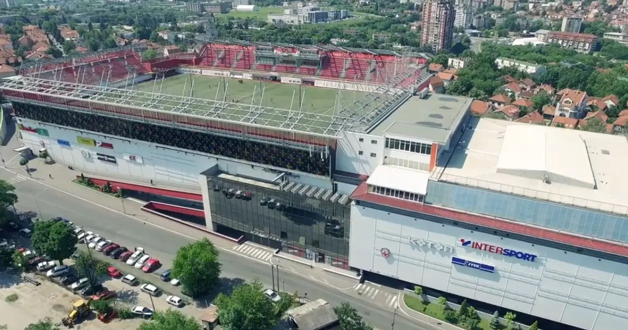 Хотите после футбола за покупками? Стадион в Сербии может это обеспечить