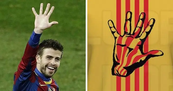 «Барселона» может сделать форму с рукой Пике. Он показывал 5 пальцев после побед над «Реалом»