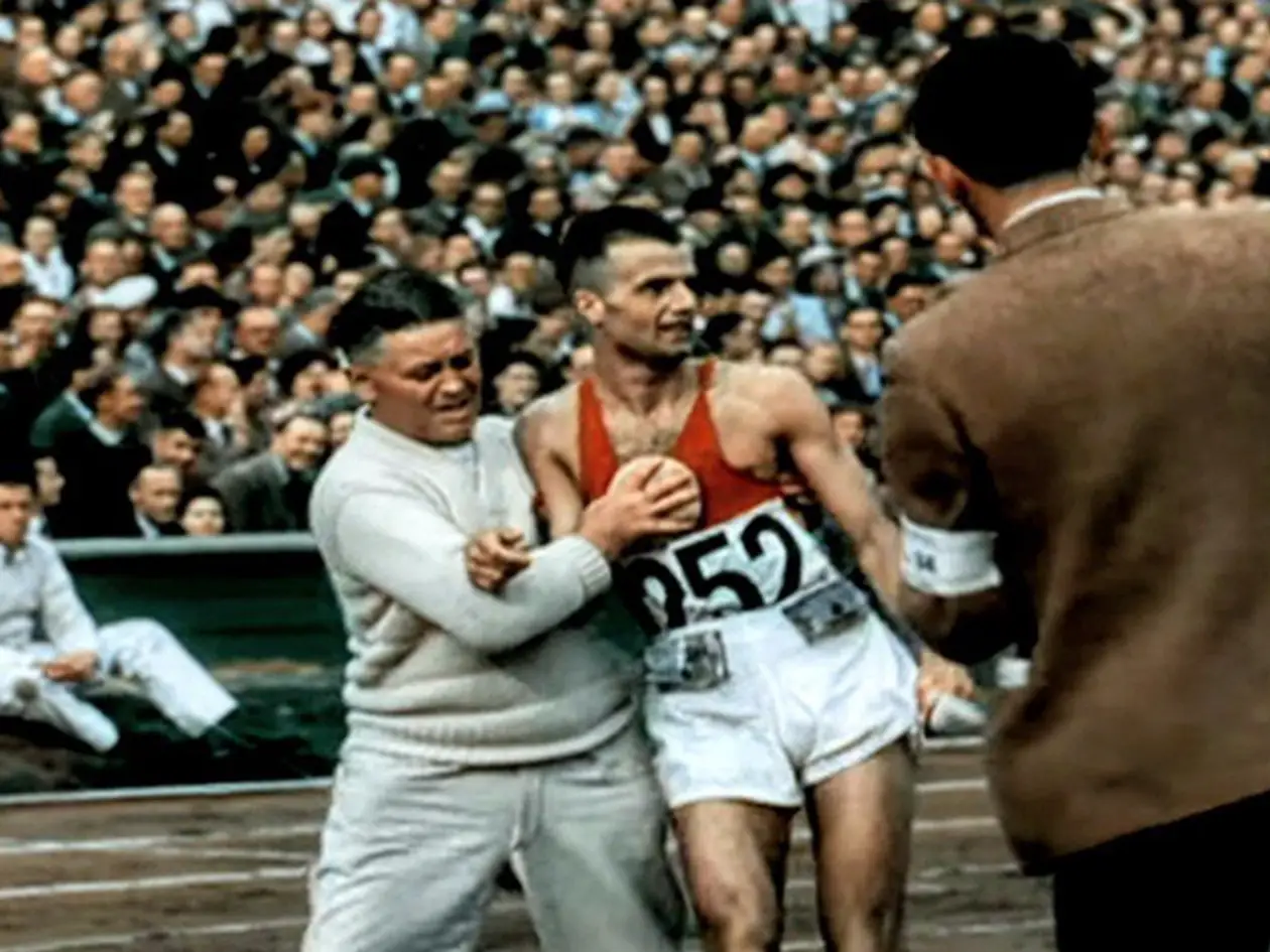 Драматичний фініш на олімпійському марафоні 1948 року