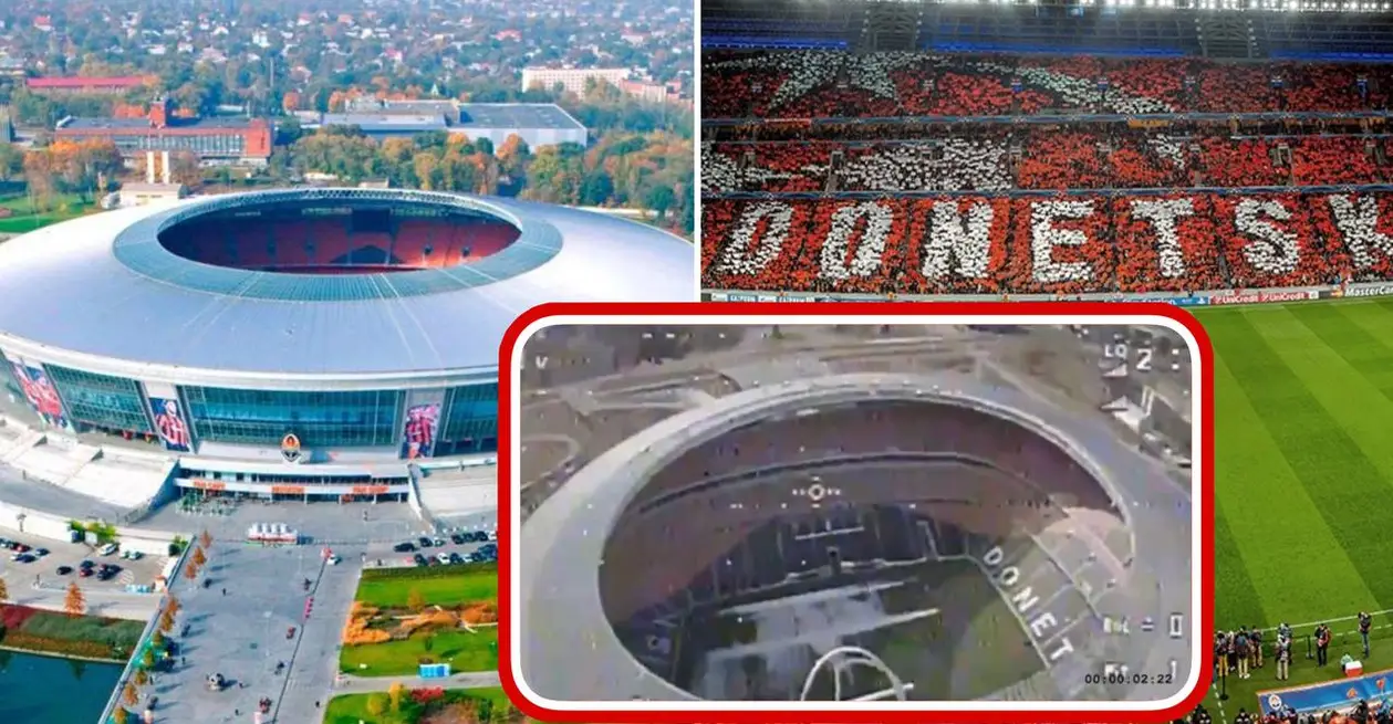 «Донбас Арена» з FPV-дрона. З'явились кадри легендарного стадіону у Донецьку