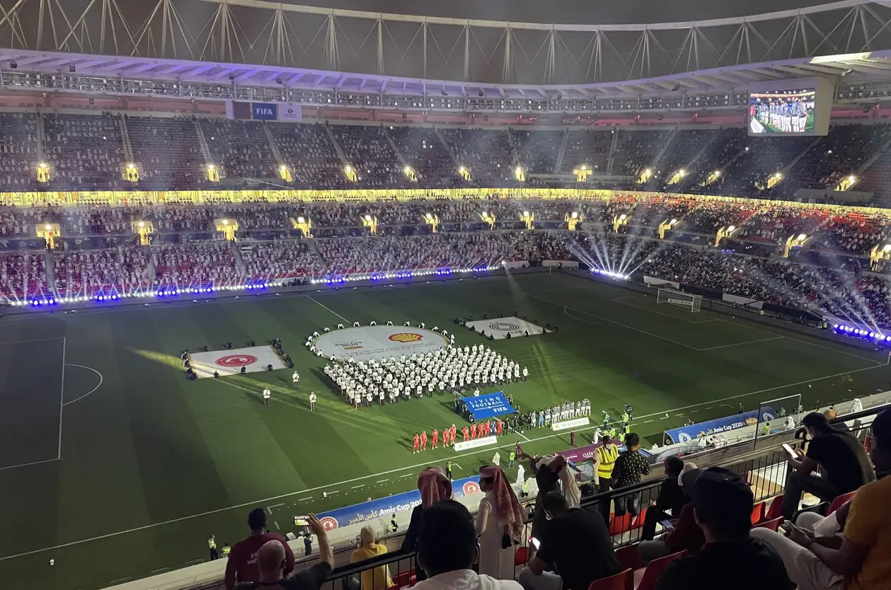 Посмотрели на открытие 45-тысячника к ЧМ в Катаре. Собралась почти половина стадиона – пускали только после теста на ковид