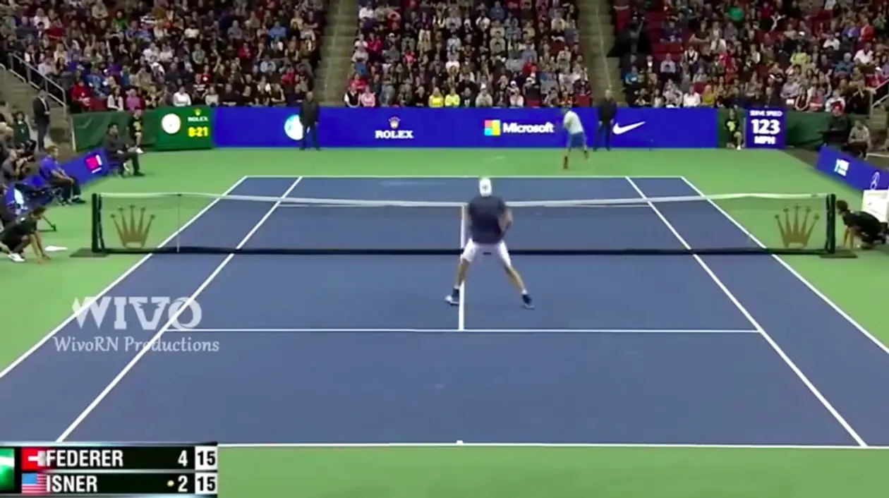 Потрясающий розыгрыш Федерера, который перевернет ваше представление о теннисе