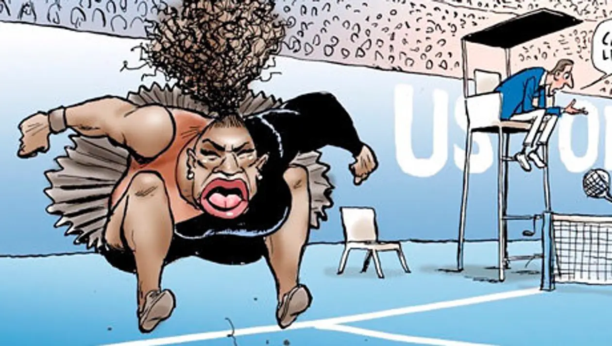Карикатуру на Серену Уильямс посчитали расистской