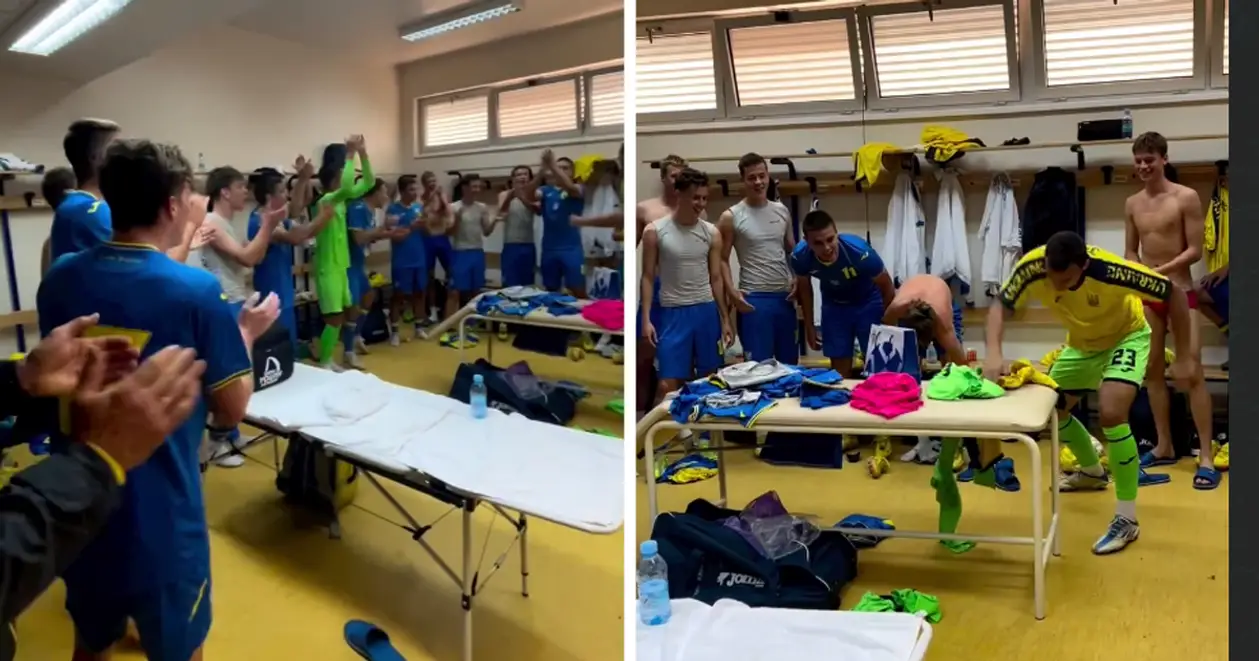 «У-КРА-Ї-НА!» Потужний заряд збірної U-17 в роздягальні після виходу в еліт-раунд відбору на Євро 🇺🇦✊ (ВІДЕО)
