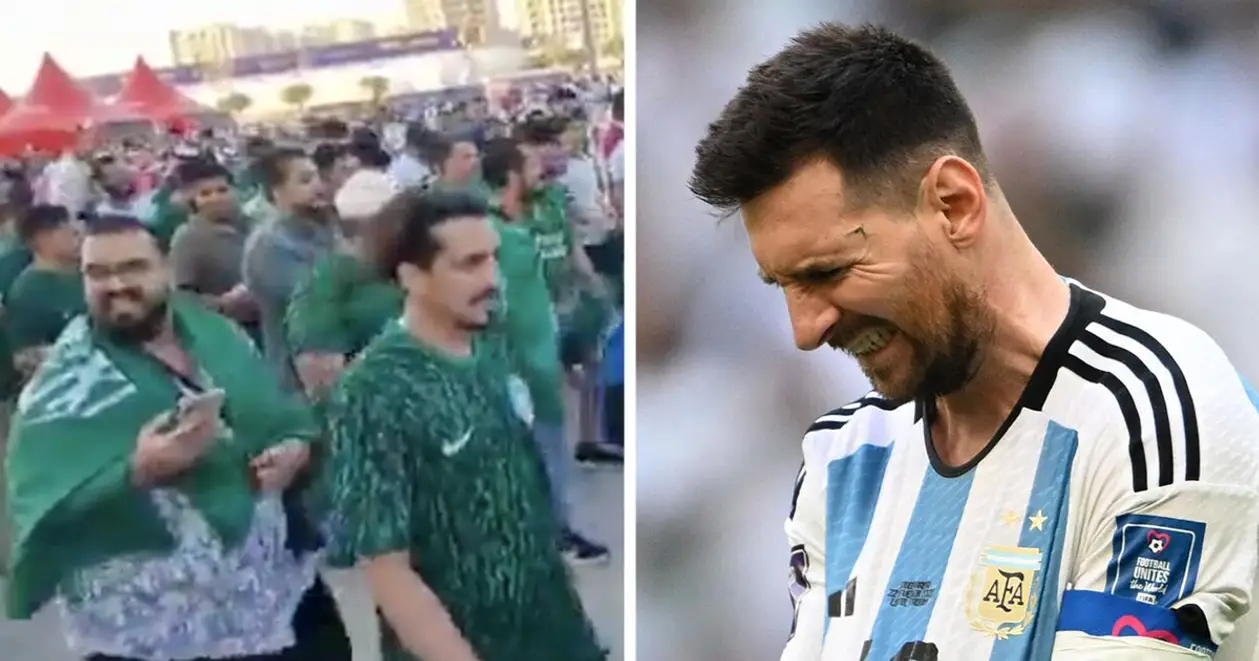 Поведінка фанів Саудівської Аравії після перемоги над Аргентиною – 😅. Це вони так затролили Мессі?