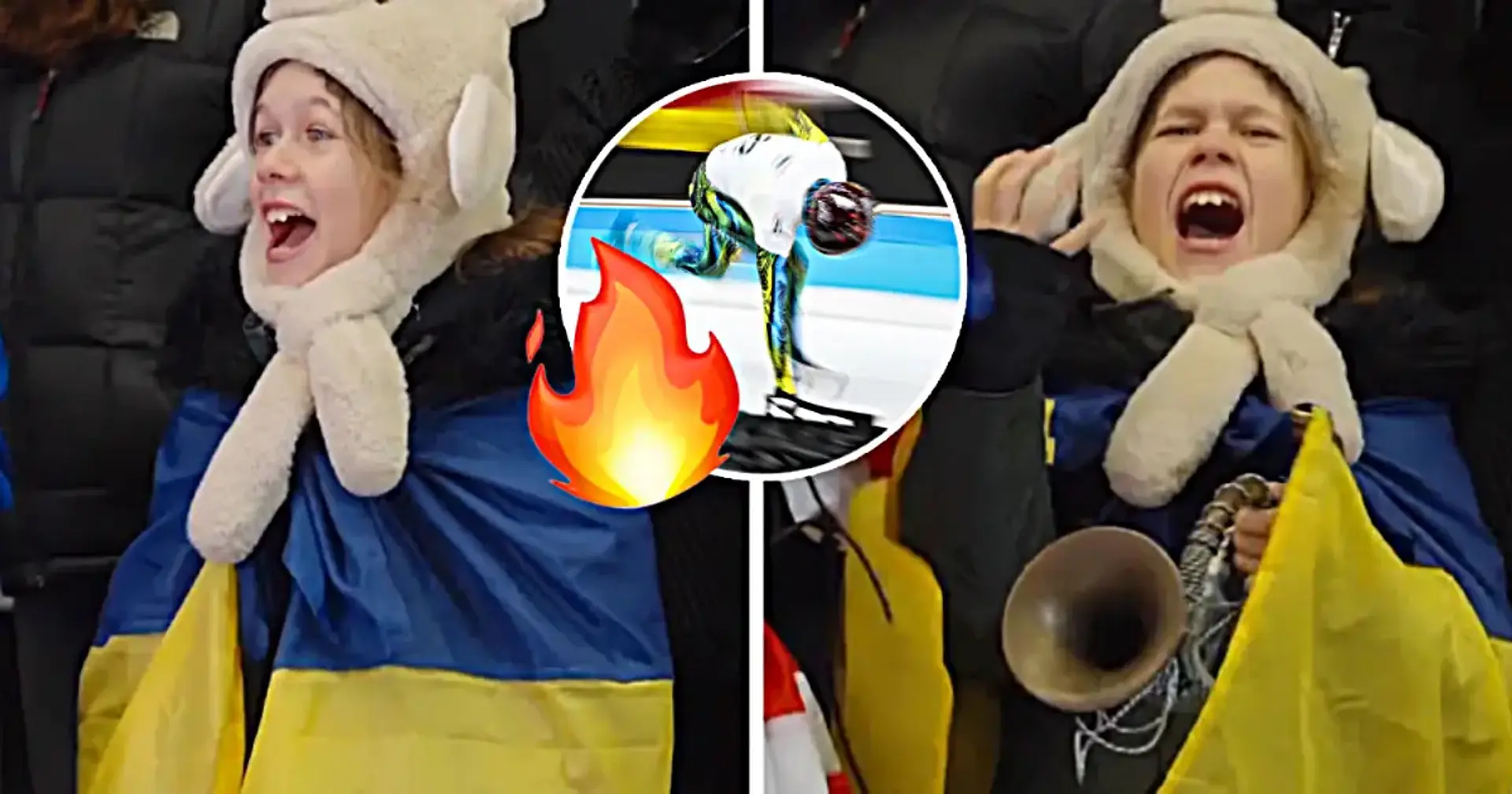 Шалені емоції маленького вболівальника під час виступу Гераскевича на КС зі скелетону