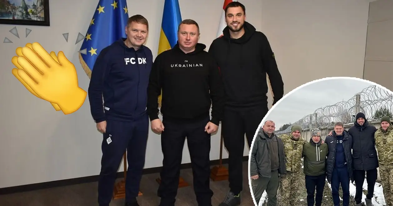 😎 Динамівці на кордоні. Михалик та Бущан у День Збройних сил України відвідали військових на Волині