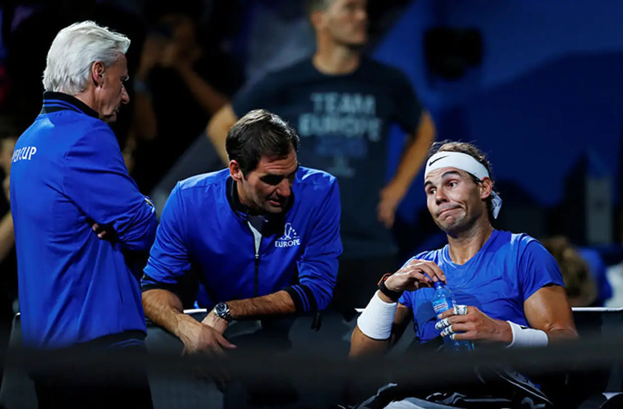 Федерер и Надаль впервые стали тренерами друг для друга. Послушайте, как они убедительны