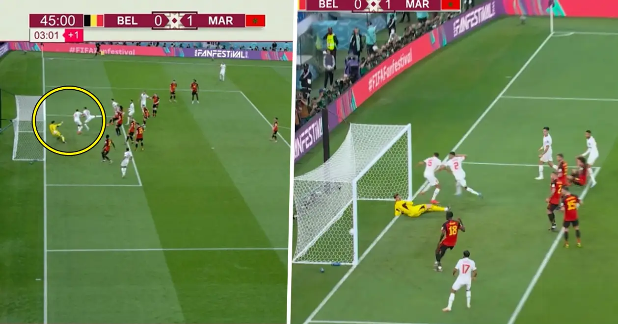 🔥 Збірна Марокко шокувала Бельгію на останніх секундах першого тайму, але арбітр відмінив гол після перегляду ВАР