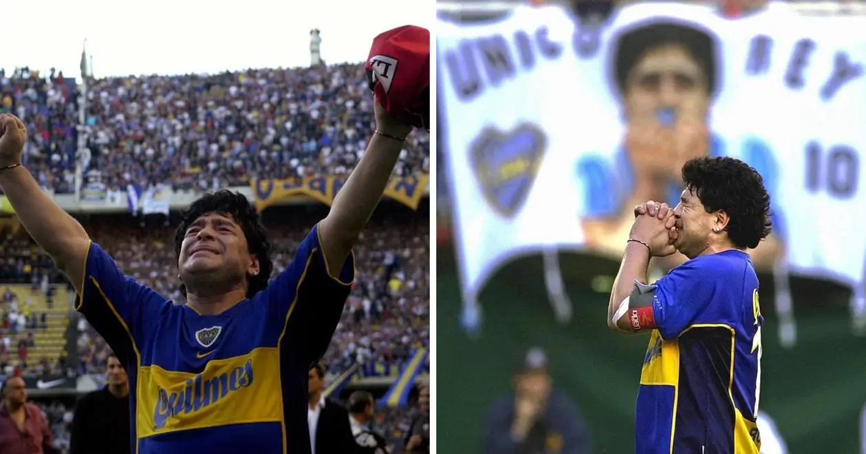 19 лет назад состоялся прощальный матч Диего Марадоны. Плакал, кажется, весь стадион