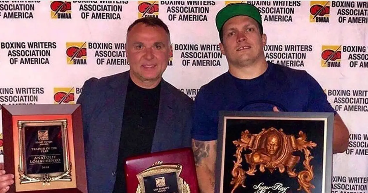 Усик и Климас получили награды. Лучший боксер и менеджер 2018-го