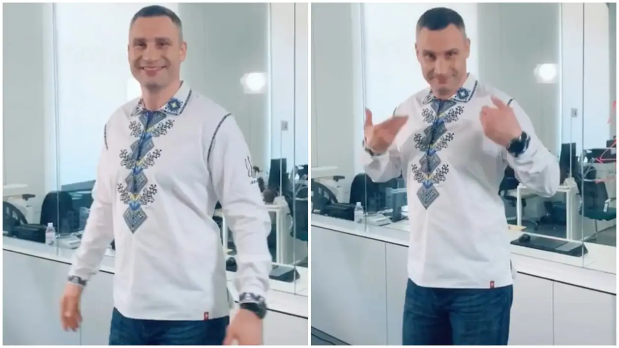 Виталий Кличко поздравил подписчиков с днем вышиванки танцем в TikTok