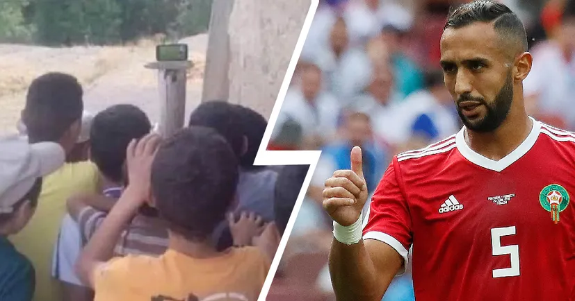 Дети из марокканской деревни смотрели матч сборной на маленьком смартфоне. Бенатия увидел фото и купил им телевизор