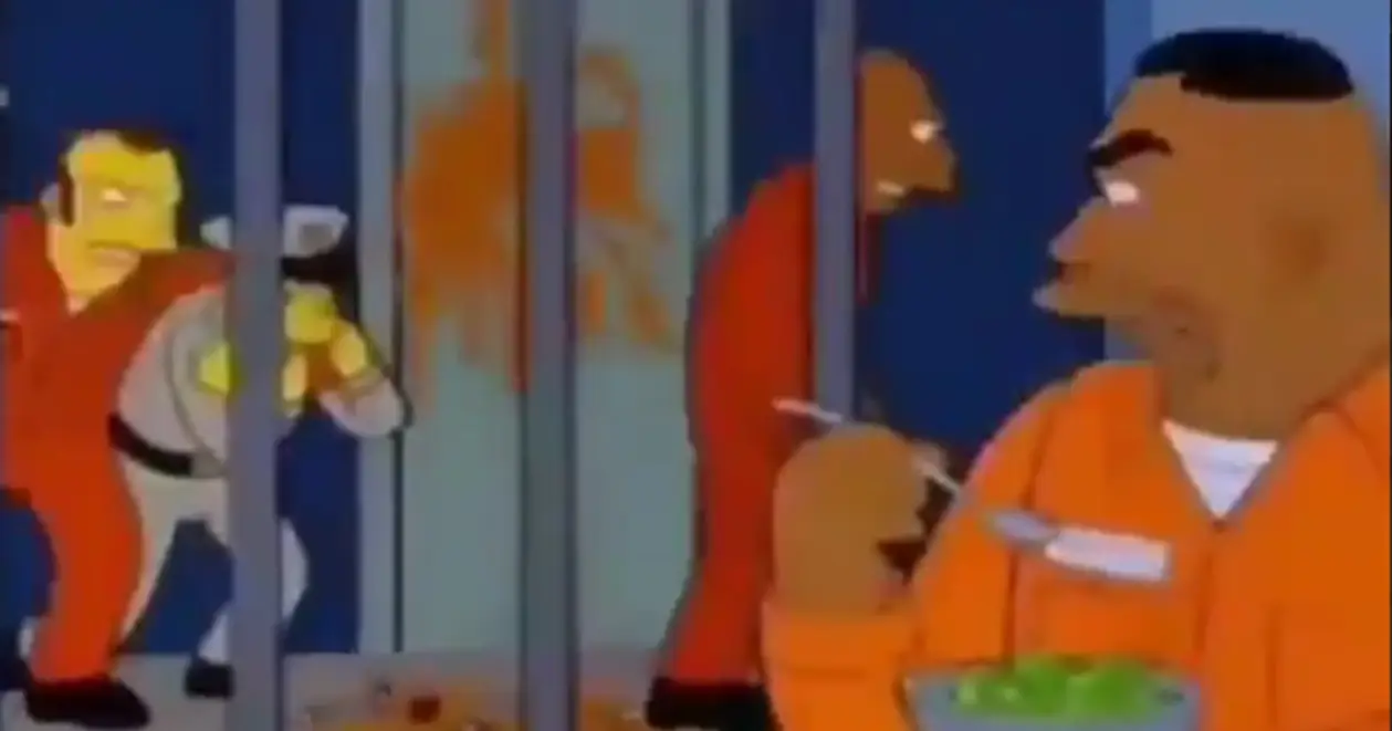 Майк Тайсон был в одной из серий «Симпсонов». Там он одной фразой успокоил целую тюрьму