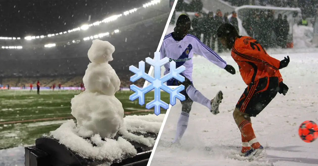 Зимний футбол как отдельный вид искусства! Атмосфера снежных матчей