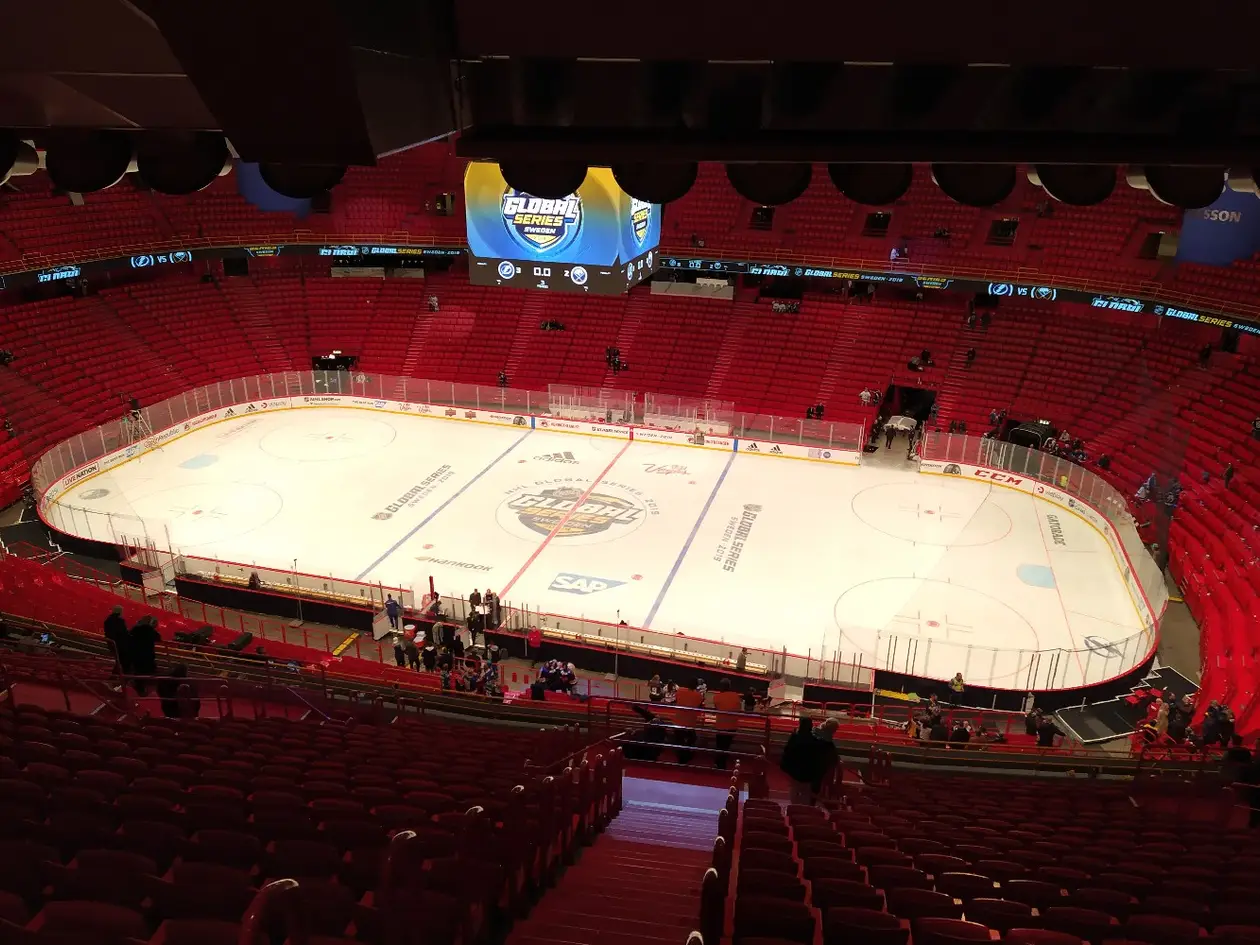 НХЛ в Стокгольме: необычная арена, пара тысяч американцев и лучшее в мире шоу. Как я попал на NHL Global Series