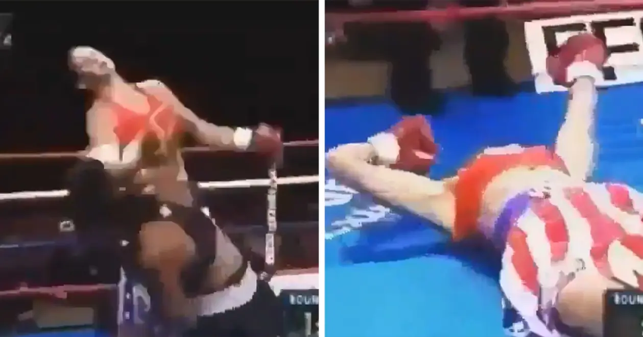 Женский бокс бывает жестоким. Страшный нокаут после правого навстречу